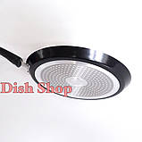 Сковорода для млинців 24 см із кованого алюмінію з мармуровим антипригарним покриттям Benson бакелітова ручка, фото 2