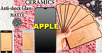 Полное покрытие Защитное стекло Ceramics Anti-shock Glass Matte iPhone 6\6SPlus 7\8 Plus 11 pro .Max