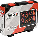 Затискачі для металевих проводів 8 шт + кейс YATO YT-08391 (Польща), фото 5