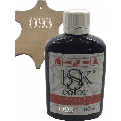 Фарба для шкіри колір жовто-коричневий bsk-color 100 мл