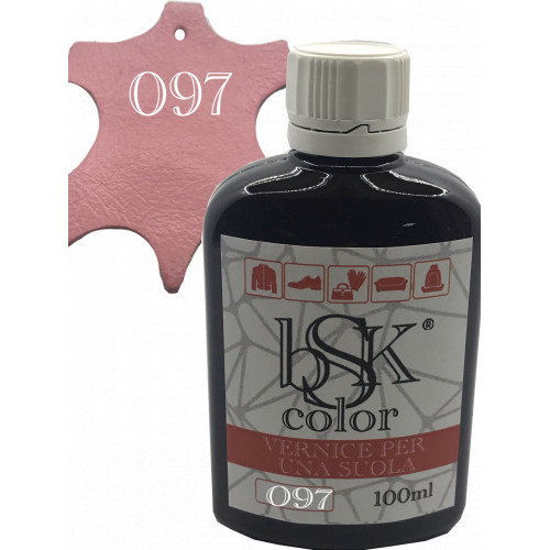 Фарба для шкіри колір рожевий bsk-color 100 мл