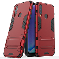 Чохол Hybrid case для Vivo Y11 бампер з підставкою червоний