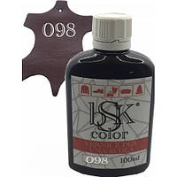 Фарба для шкіри колір бордово-коричневий bsk-color 100 мл