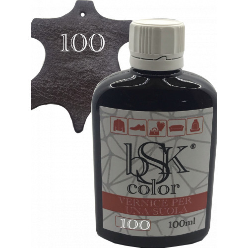 Фарба для шкіри кольору бургунді bsk-color 100 мл