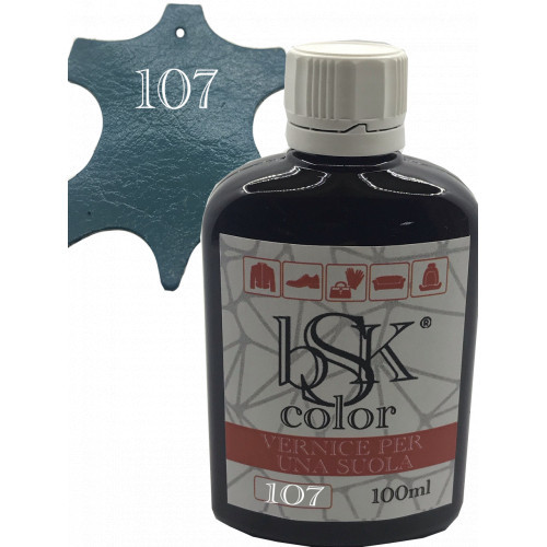 Фарба для шкіри колір темна бірюза bsk-color 100 мл