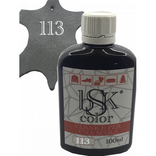 Фарба для шкіри колір сірий цемент bsk-color 100 мл