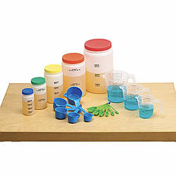 Великий набір ємностей для вимірювання об'єму (19 ел) EDX Education