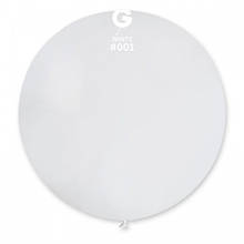 Латексна кулька пастель Білий 31"/01/80см White
