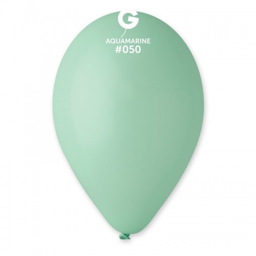 Латексна кулька пастель аквамарин 10" / 50 / 26см Aquamarine Gemar