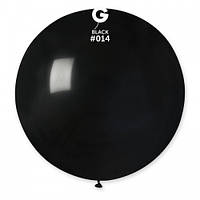 Латексный шар пастель Черный 31"/14/80см Black Gemar