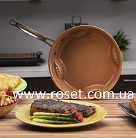 Сталева сковорода для смаження без олії Steel Air Fry Pan, 28 см