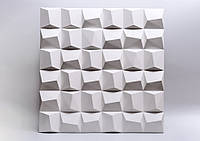 Гипсовые 3D панели Gipster Cliff 500*500*25 мм Белый