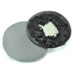 Сіточка для волосся чорна з рюшем