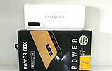 Power bank Samsung 60000 mAh 2USB+LED ліхтар Портативне заряджання Зовнішній акумулятор Білий, фото 5