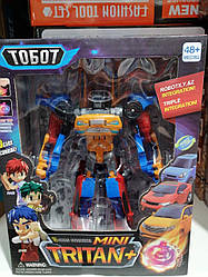 Трансформер tobot tritan mini Тобот Тритан Міні 20 см 3 в 1, три машини збираються в тобота тритану