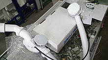 Белый сифон для ванны автомат HC31M-WH MCALPINE с белым сливом и переливом