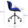 Крісло офісне Moderna синій з чорним (9170), фото 2