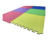 Килимок-пазл EVA, татами ластівчин хвіст, зокрема 20 мм, розмір 50х50 см, комплект 8 шт., щільність 80 кг/м3, фото 4