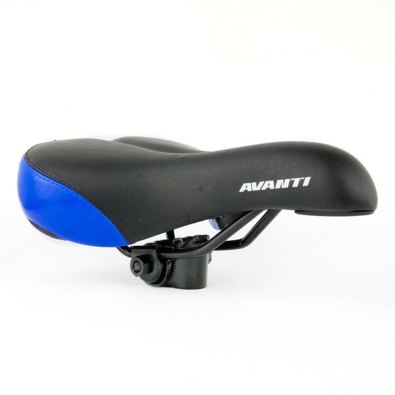 Седло велосипедное Avanti FU-6251 черное-синее - фото 1 - id-p1113696924