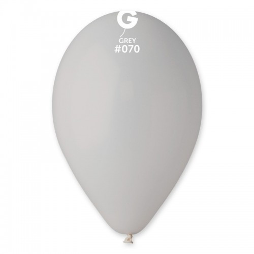 Латексна кулька пастель сірий 10" /70/ 26см Grey Gemar