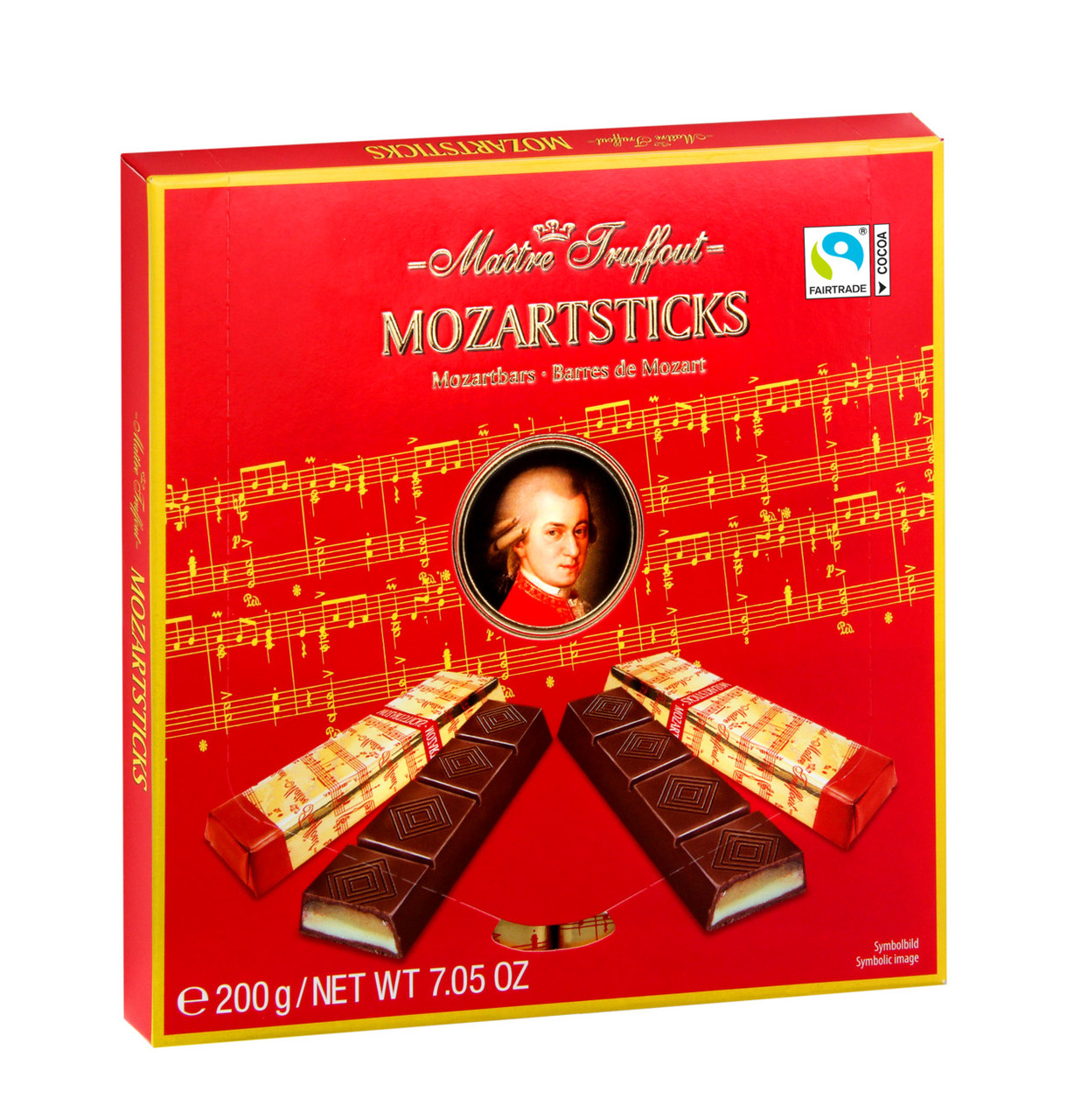 Цукерки палички Maitre Truffout Mozart Balls, 200г 25шт/ящ