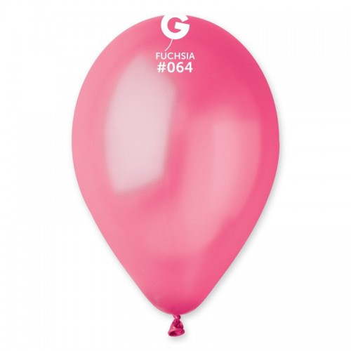 Латексна кулька металік фуксія 10" /64/ 26см Fuchsia Gemar