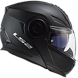 Мотошлем LS2 FF902 Scope Solid Matt Black + pinlock, фото 5