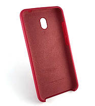 Чохол для Xiaomi Redmi 8A накладка на бампер протиударний Silicone Cover бордо, фото 3