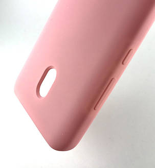 Чохол для Xiaomi Redmi 8A накладка на бампер протиударний Silicone Cover рожевий, фото 2