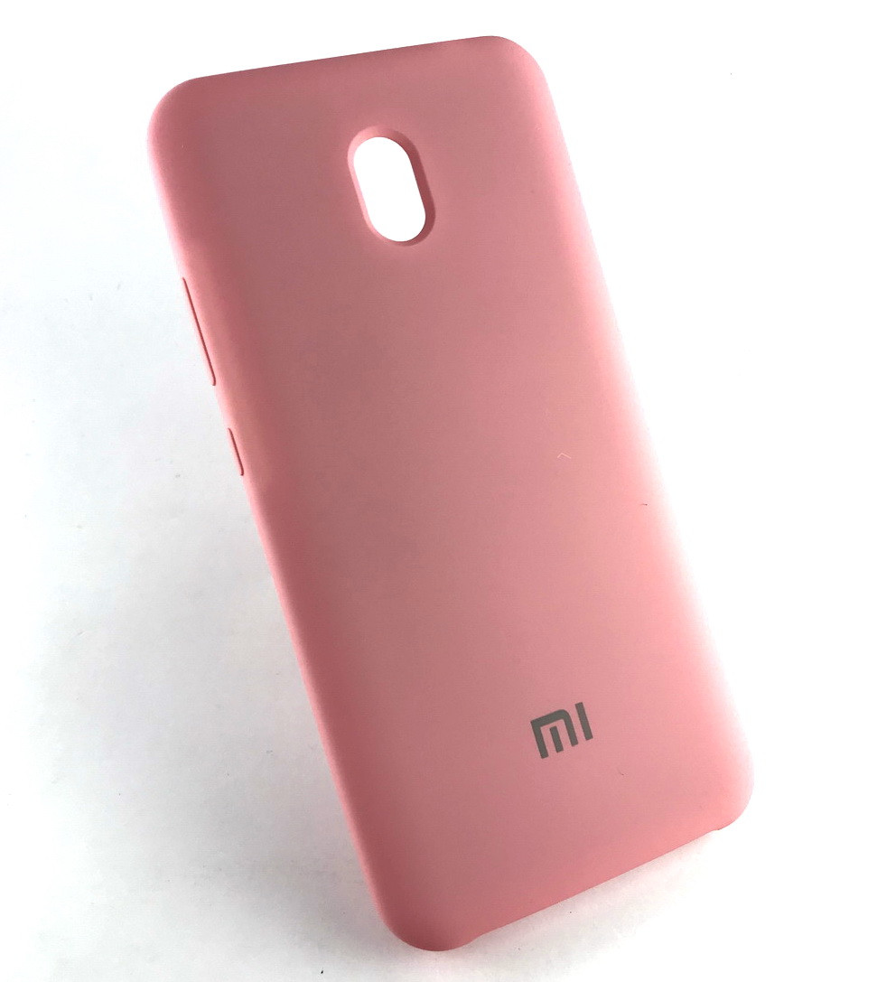 Чохол для Xiaomi Redmi 8A накладка на бампер протиударний Silicone Cover рожевий