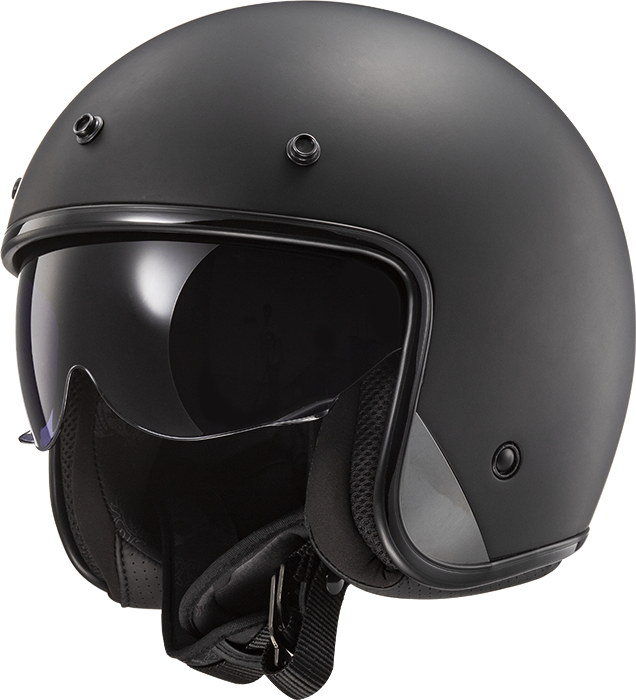 Мотошолом LS2 OF601 Bob II Solid Matt Black