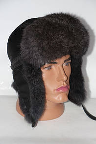 Мужская теплая шапка ушанка меховая натуральная
