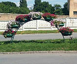 Вазон вуличний ф 600 мм, садово - парковий пластиковий для квітів (Термочаша - подвійні стінки) Теракот., фото 4