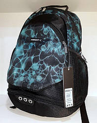 Рюкзак ортопедичний шкільний блакитний два відділи та велика кишеня знизу дна Dolly 373 37х44х25 см