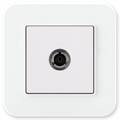 Розетка телевізійна ТВ Gunsan Radius біла 01 37 12 00 100 122