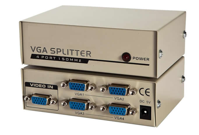 Сплітер (Коммутатор) VGA KV-FJ1504A 150MHz 4 Port