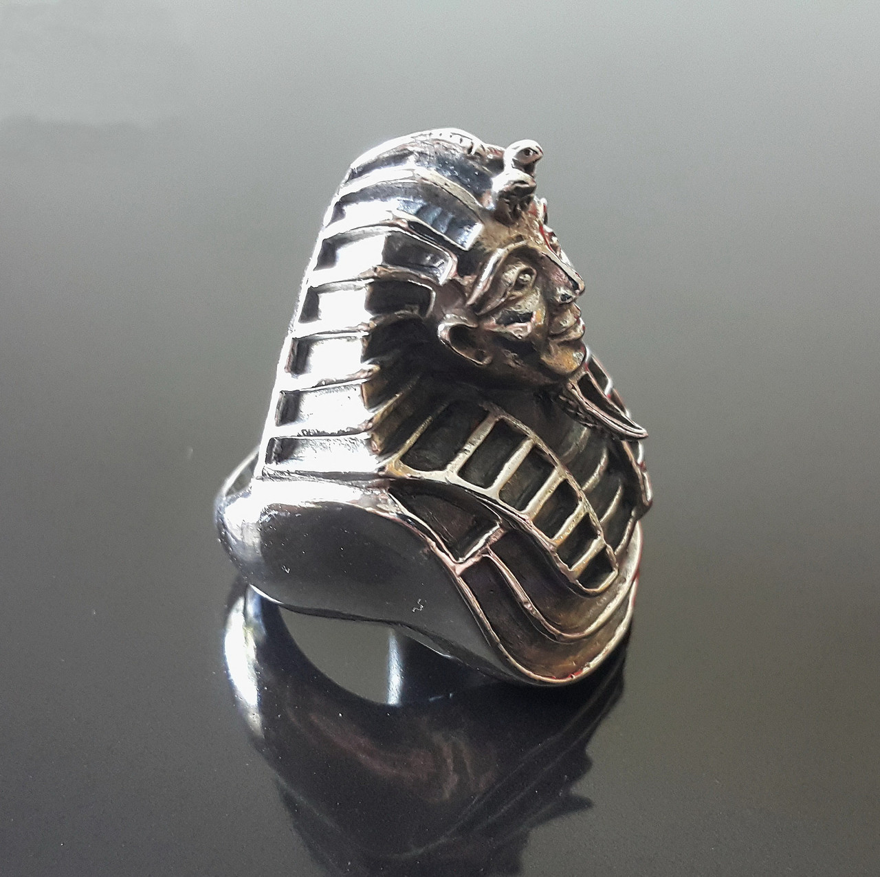 Кольцо Фараон серебряный перстень Тутанхамон Древний Египет талисман - фото 1 - id-p1113789550