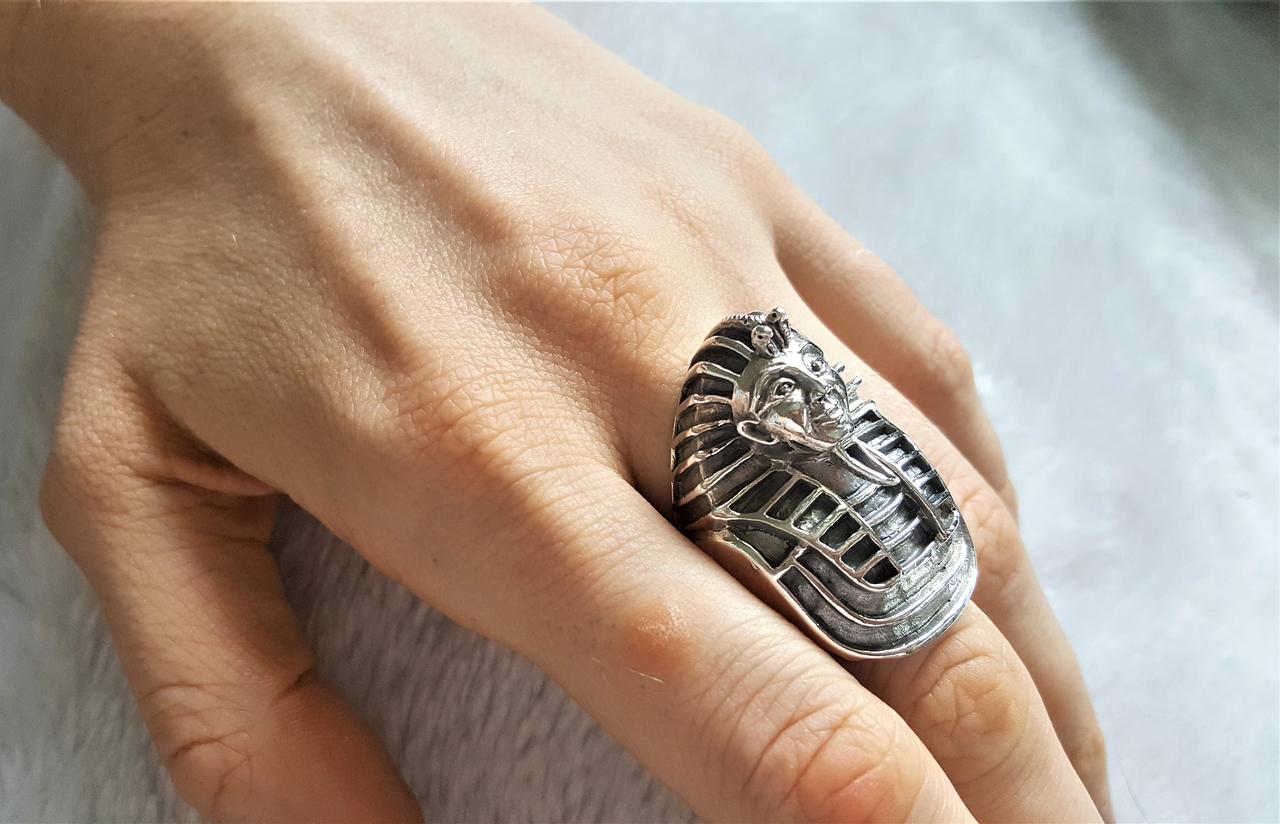 Кольцо Фараон серебряный перстень Тутанхамон Древний Египет талисман - фото 2 - id-p1113789550