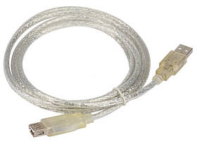 Подовжувач USB 2.0 AM/AF, 3.0m, 2 фільтри