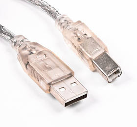 Кабель USB 2.0 AM/BM, 3.0m, 2 ферит