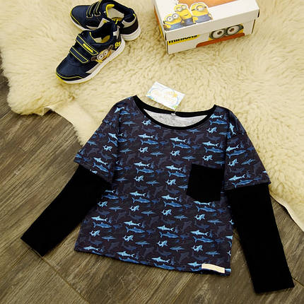 Реглан для хлопчика акули Five Stars KX0285-116p, фото 1