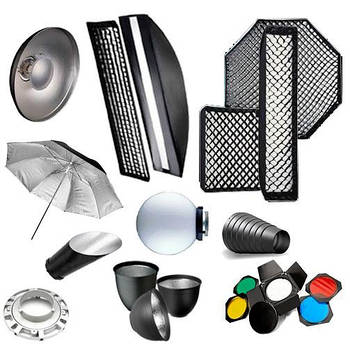 СОФТБОКСИ, парасольки, шторки, тарілки