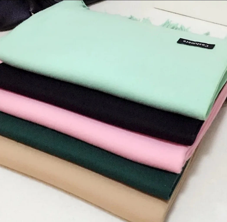 Однотонний шарф палантин Маріана 185*70, ментол, фото 2