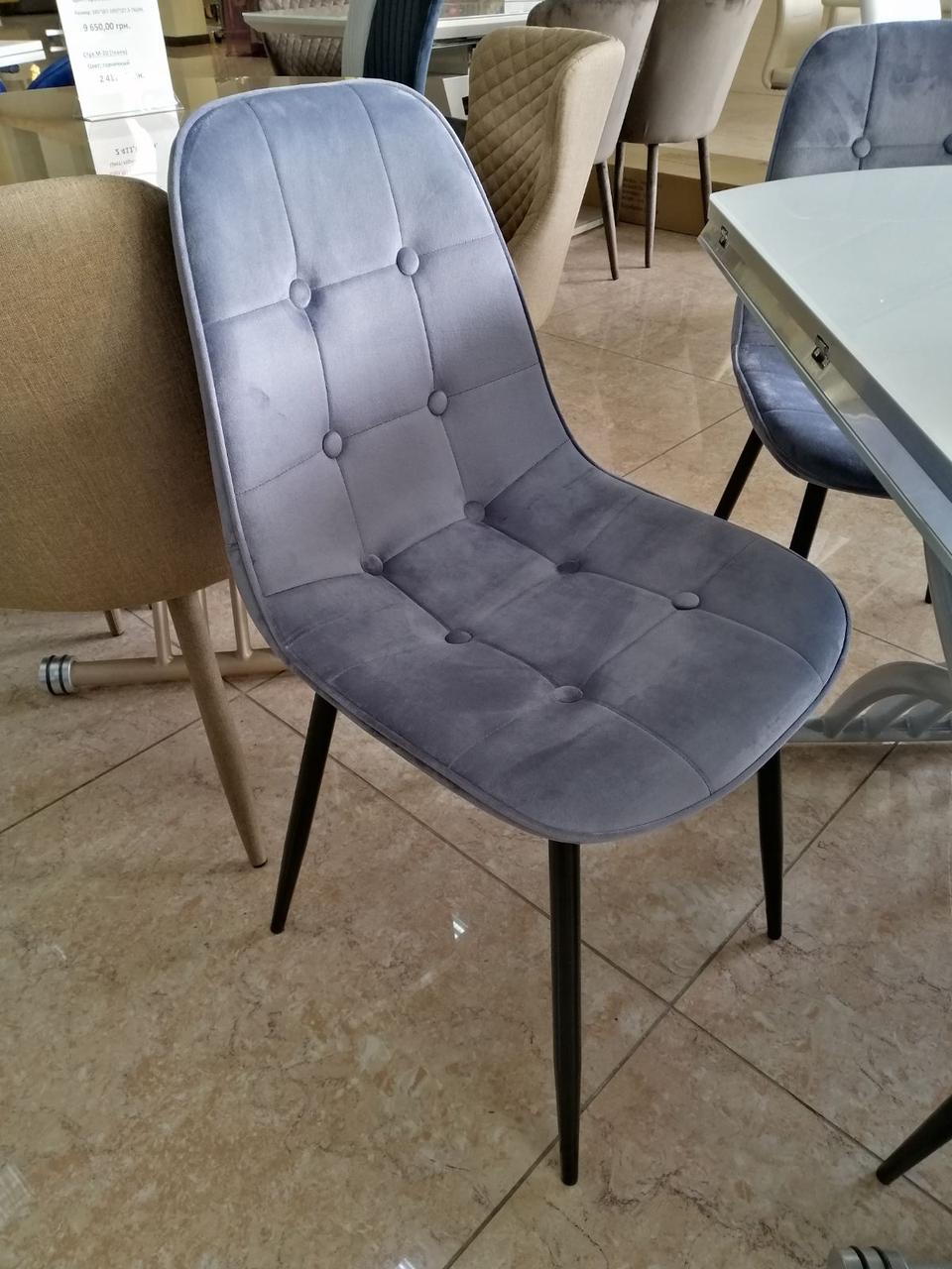 Обеденный стул M-01-3, серый вельвет - фото 8 - id-p34887448