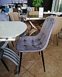 Обідній стілець M-01-3, сірий вельвет, фото 9