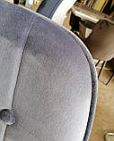 Обідній стілець M-01-3, сірий вельвет, фото 10