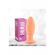 Силіконова анальна пробка 4.7 см зі спіраллю велика м'яка Mashroom Plug, фото 5