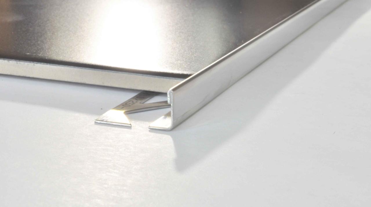 Кутник для плитки 10 мм з нержавіючої сталі — зовнішній профіль Pawotex ST10, 3 м, фото 1