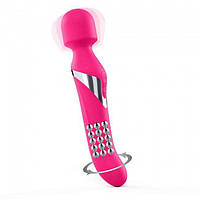 Wand масажер з подвійною функцією обертання Dorcel Dual Orgasms Magenta