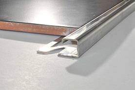 Куточок для плитки з нержавіючої сталі Pawotex 11 мм 2.5 м STQ11